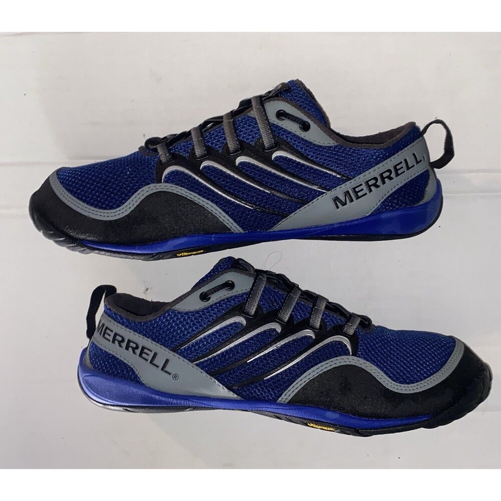 Merrell Trail Glove Olympia Barefoot Minimalist Hiking Shoes Blue/Blk Men’s 8.5